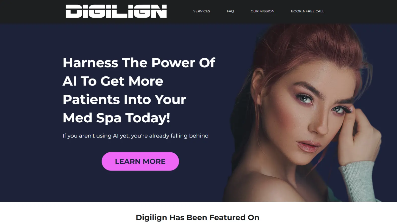 Digilign AI website project preview